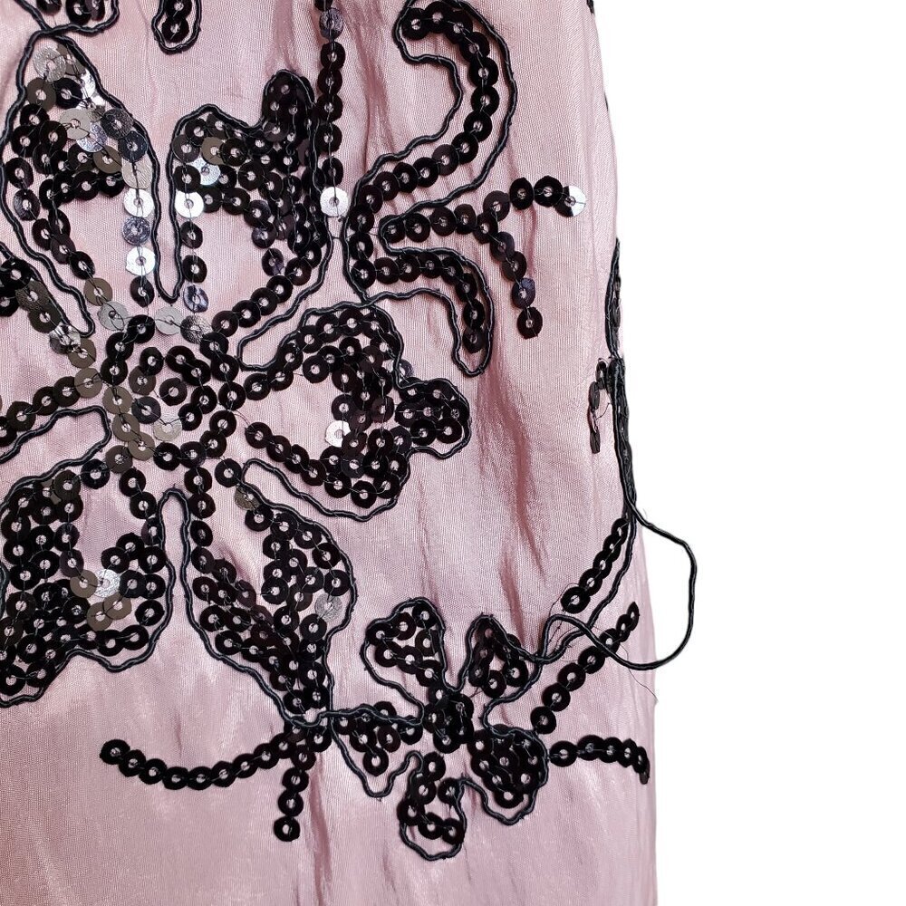 SL FASHIONS EMBELLISHED BELTED DRESS 14 - Picture 5 of 11
